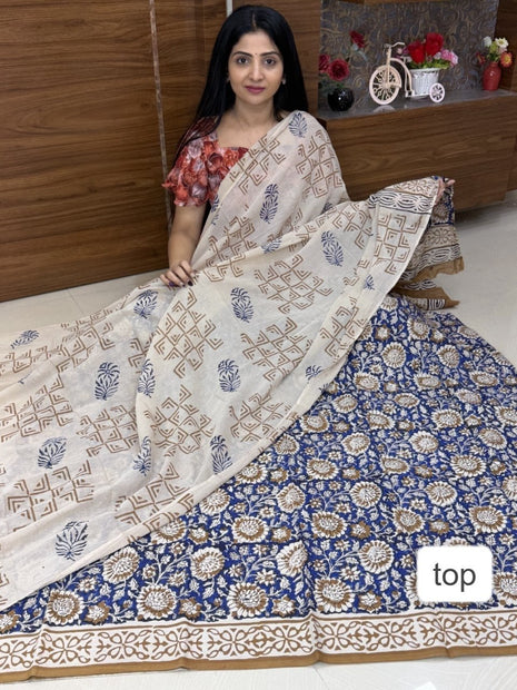 Bagur Cotton Suit (Unstitched)