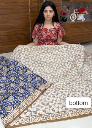 Bagur Cotton Suit (Unstitched)