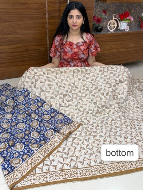 Bagur Cotton Suit (Unstitched)