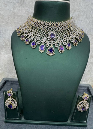 Stone With Choker Necklace Jewellery