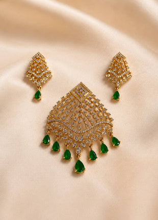 Stone Dollar With Earring