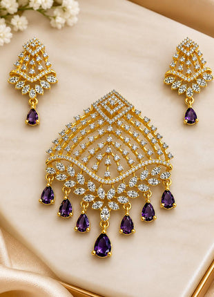 Stone Dollar With Earring