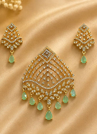 Stone Dollar With Earring