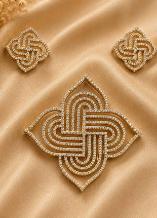 Stone Dollar With Earring