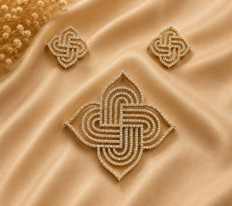 Stone Dollar With Earring