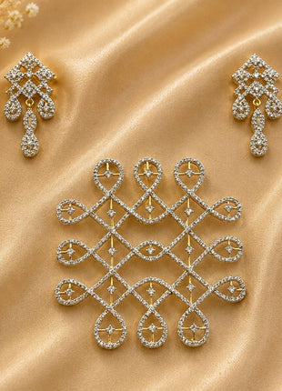 Stone Dollar With Earring