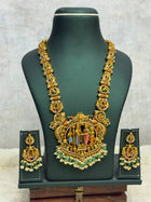 Temple with Diamond look Stone Jewellery
