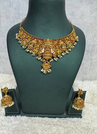 Temple With Choker Necklace Jewellery