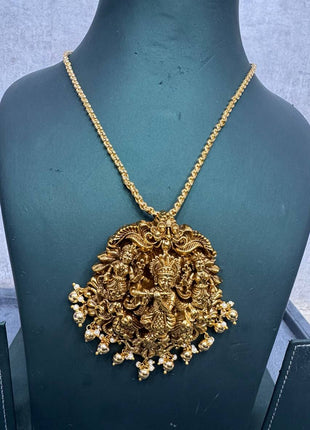 Long Dollar Chain With Earring