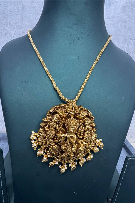 Long Dollar Chain With Earring