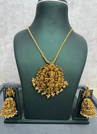 Long Dollar Chain With Earring