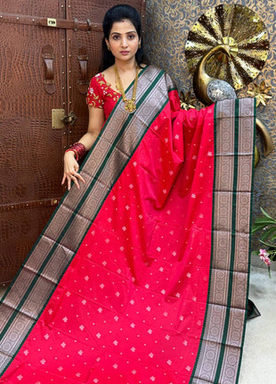 Premium Kanchi Silver Zari