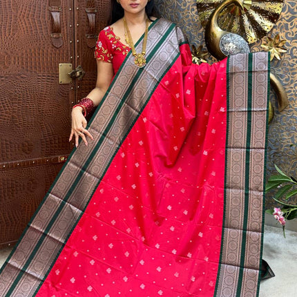 Premium Kanchi Silver Zari