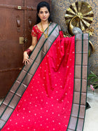 Premium Kanchi Silver Zari