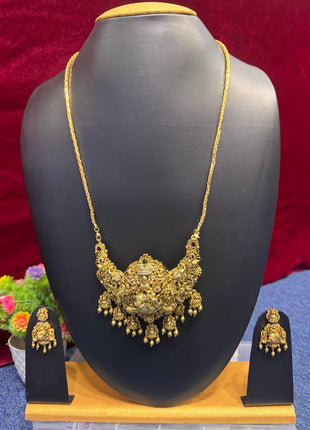 Long Dollar Chain With Earring