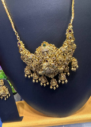 Long Dollar Chain With Earring