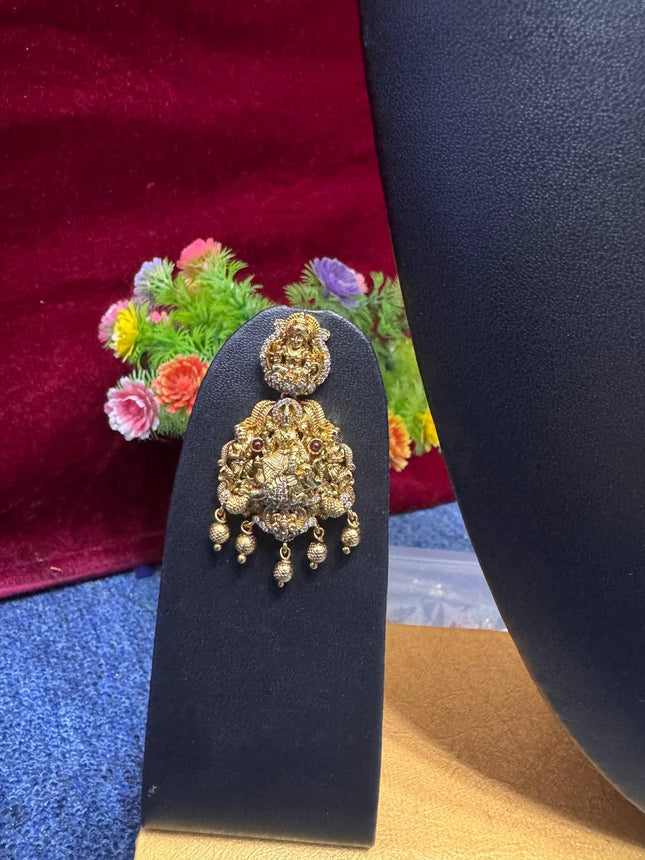 Long Dollar Chain With Earring