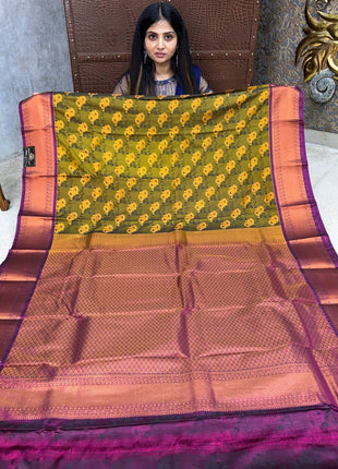 Triple Shade Kanchi Silk