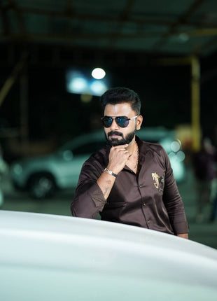 Shirt Full Sleeve- coffee brown