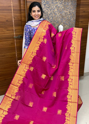 Premium Kanchi Gold Zari Pallaku Design