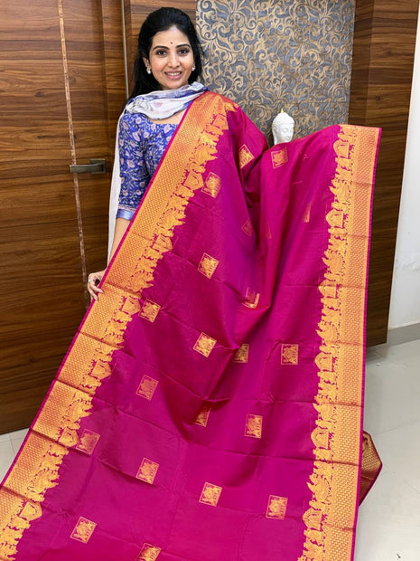 Premium Kanchi Gold Zari Pallaku Design