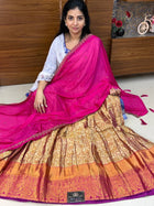 Lehenga is Free Size (Semi Stitched )