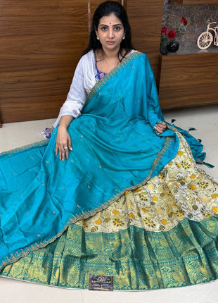 Lehenga is Free Size (Semi Stitched )