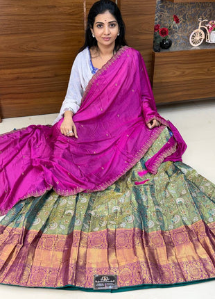 Lehenga is Free Size (Semi Stitched )