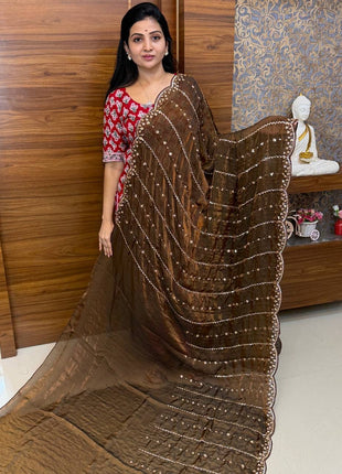 Designer  Saree (STONE WORK)