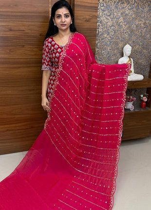 Designer  Saree (STONE WORK)