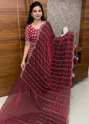 Designer  Saree (STONE WORK)