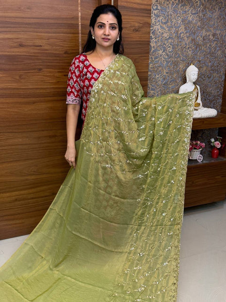 Designer  Saree (STONE WORK)