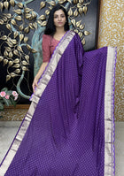 Pure Georgette With Lace Border