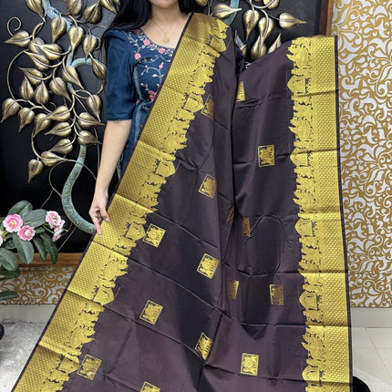 Premium Kanchi Gold Zari Pallaku Design