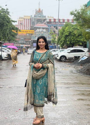 Kota Doria Salwar Suit  (UNSTITCHED)