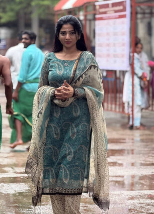 Kota Doria Salwar Suit  (UNSTITCHED)