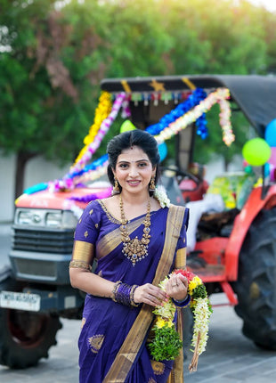 Kanchi Silk Gold Zari