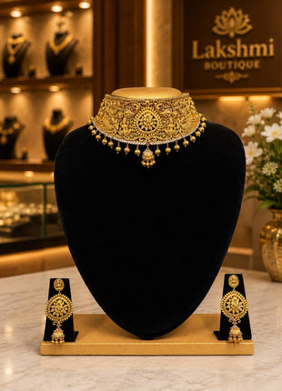 Temple With Choker Jewellery