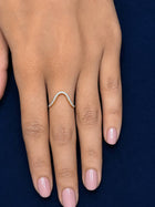 Diamond Look Stone Ring