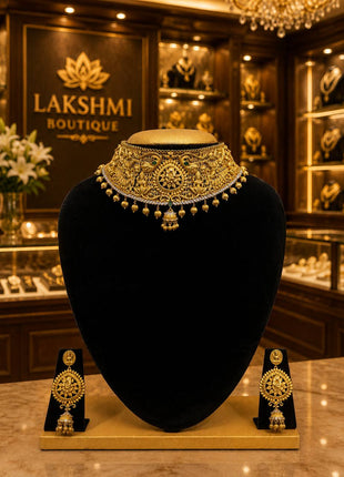 Temple With Choker Jewellery
