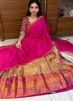 Lehenga is Free Size (Semi Stitched )