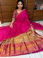 Lehenga is Free Size (Semi Stitched )
