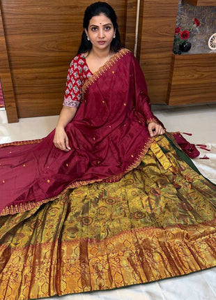 Lehenga is Free Size (Semi Stitched )