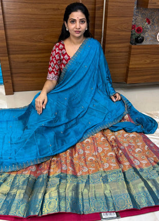 Lehenga is Free Size (Semi Stitched )