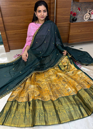 Lehenga is Free Size (Semi Stitched )