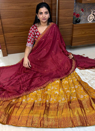 Lehenga is Free Size (Semi Stitched )