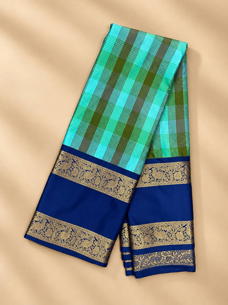 Premium Kanchi With Madras Checks Saree