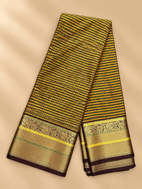 Premium Kanchi With Madras Checks Saree