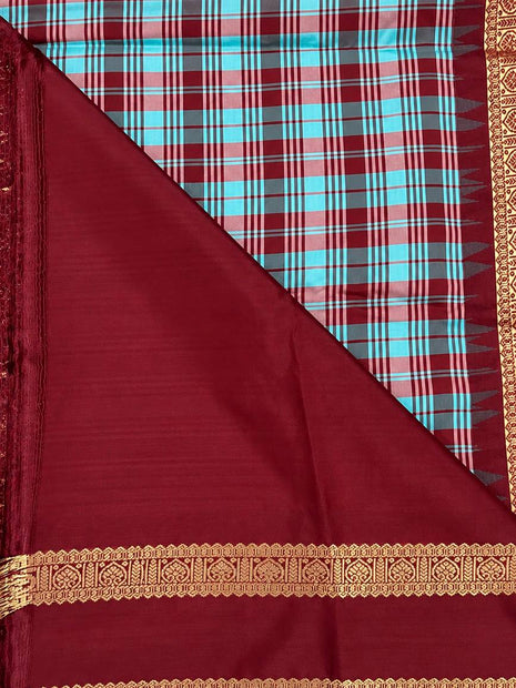 Premium Kanchi With Madras Checks Saree
