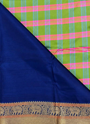 Premium Kanchi With Madras Checks Saree